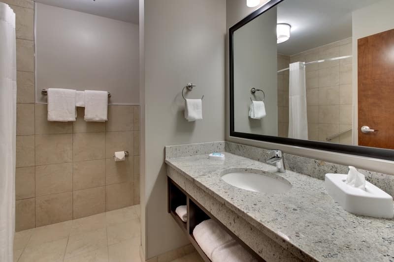 Drury Approved Photography for Drury Inn and Suites Columbus Polaris Guest Bathroom 02 2